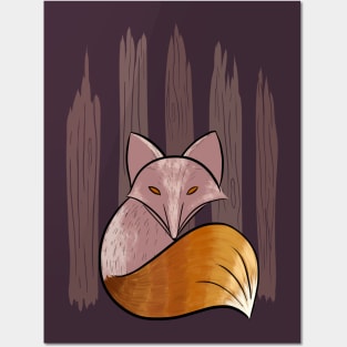 Foxy in the woods Posters and Art
